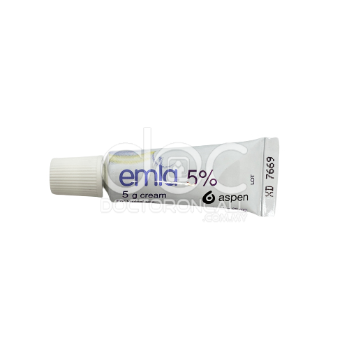 Emla 5% Cream 5g (tube) - DoctorOnCall Online Pharmacy