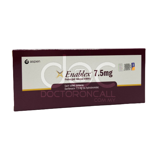 Enablex 7.5mg Tablet 28s - DoctorOnCall Online Pharmacy