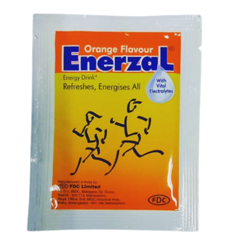 Enerzal Energy Drink Sachet (Orange) 1s - DoctorOnCall Farmasi Online