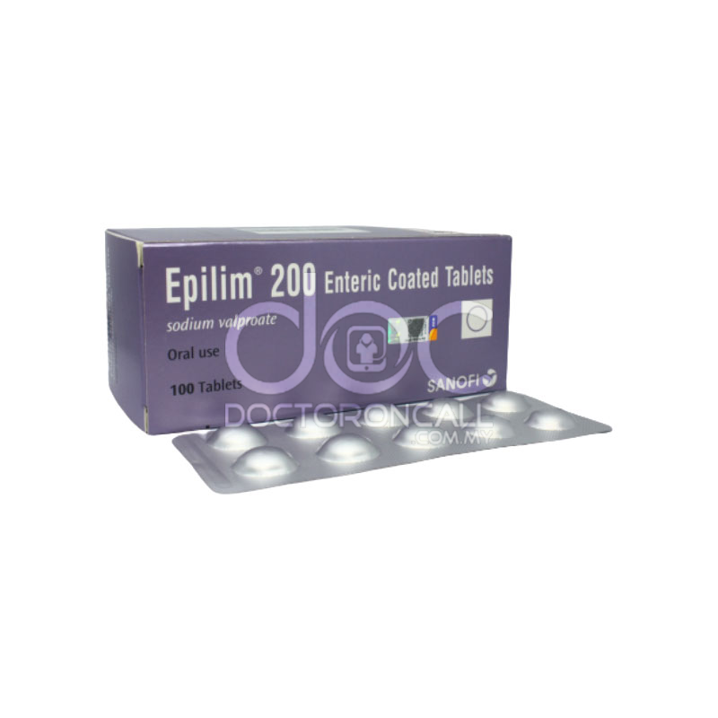 Epilim 200mg Tablet 10s (strip) - DoctorOnCall Farmasi Online