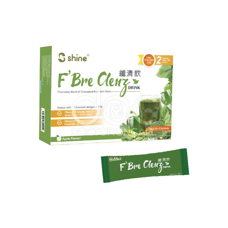 Shine FBre Clenz Sachet 16s - DoctorOnCall Farmasi Online