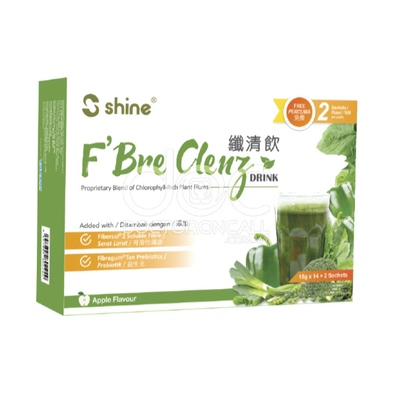 Shine FBre Clenz Sachet 16s - DoctorOnCall Farmasi Online