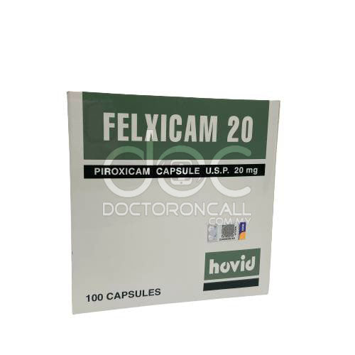 Felxicam 20mg Tablet 100s - DoctorOnCall Farmasi Online