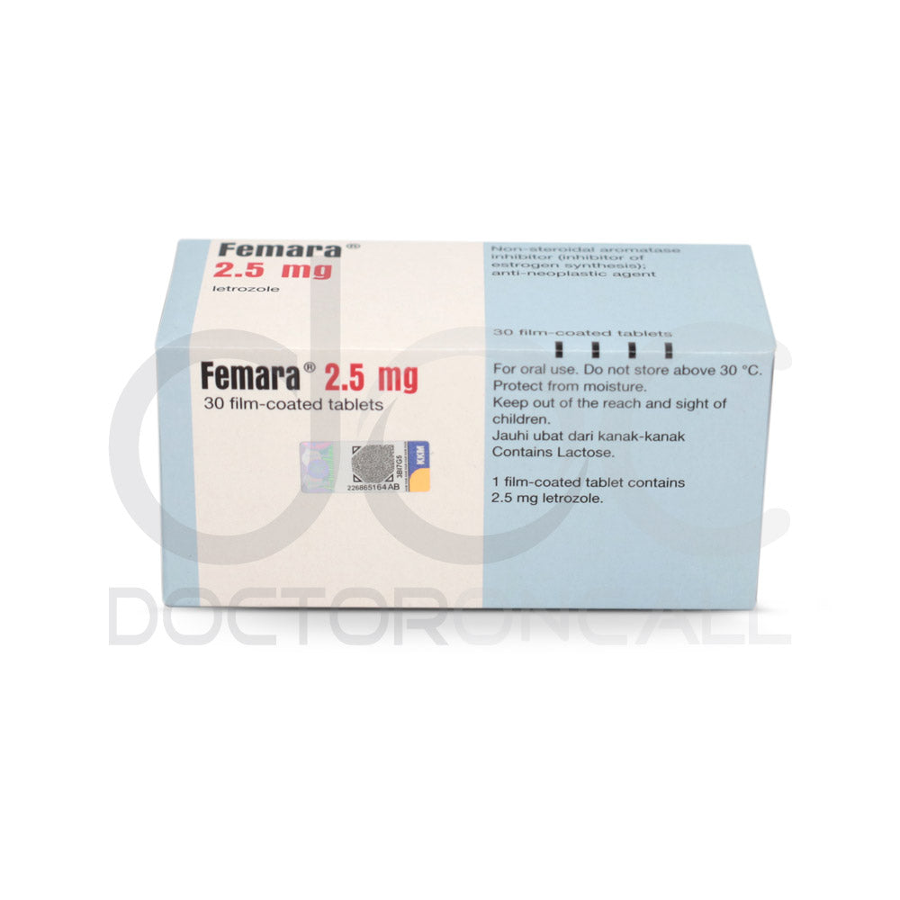 Femara 2.5mg Tablet 30s - DoctorOnCall Online Pharmacy