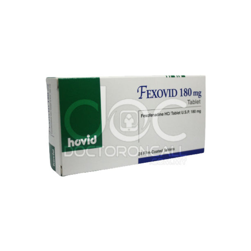 Fexovid 180mg Tablet 7s (strip) - DoctorOnCall Online Pharmacy