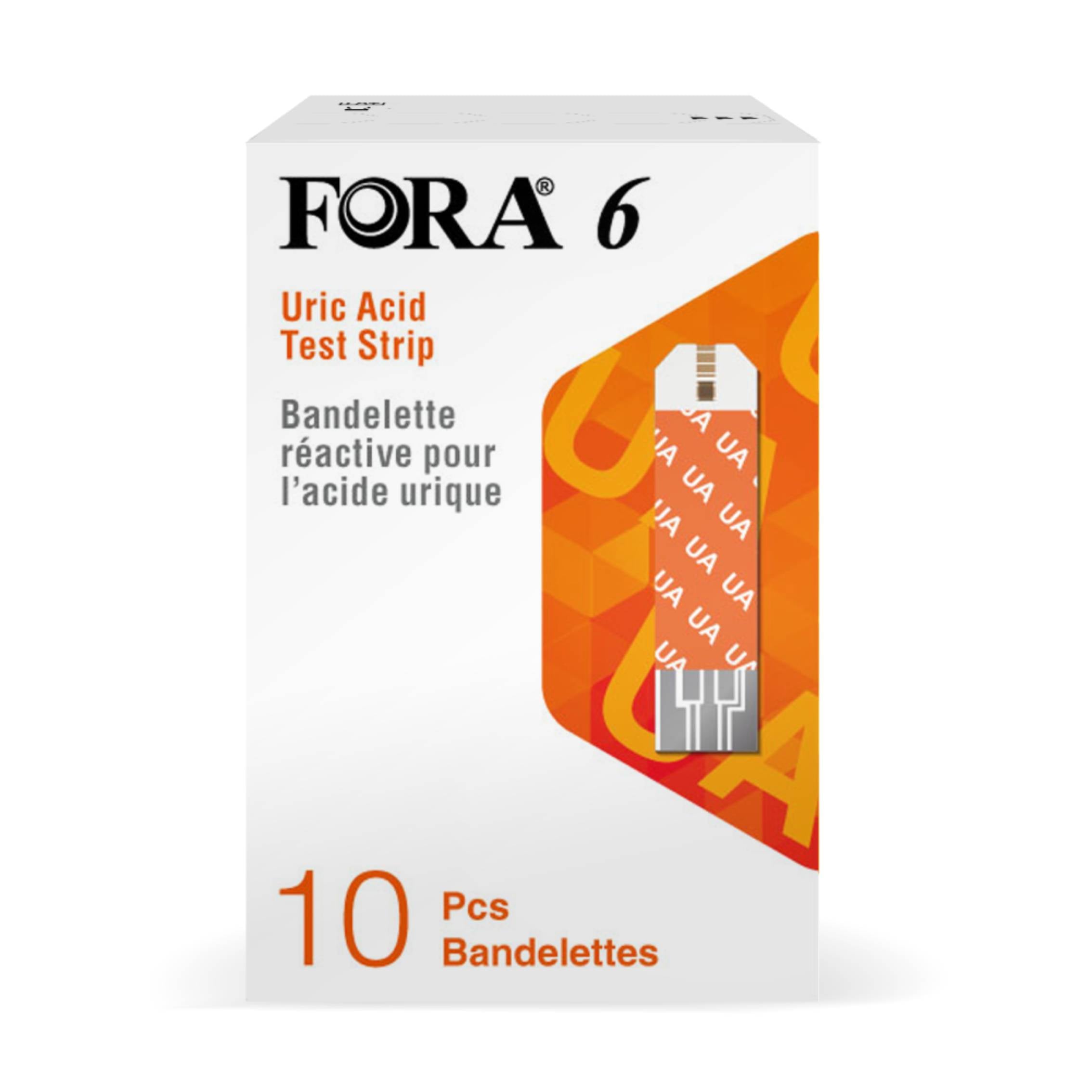 Fora 6 Uric Acid Test Strip 10s - DoctorOnCall Farmasi Online