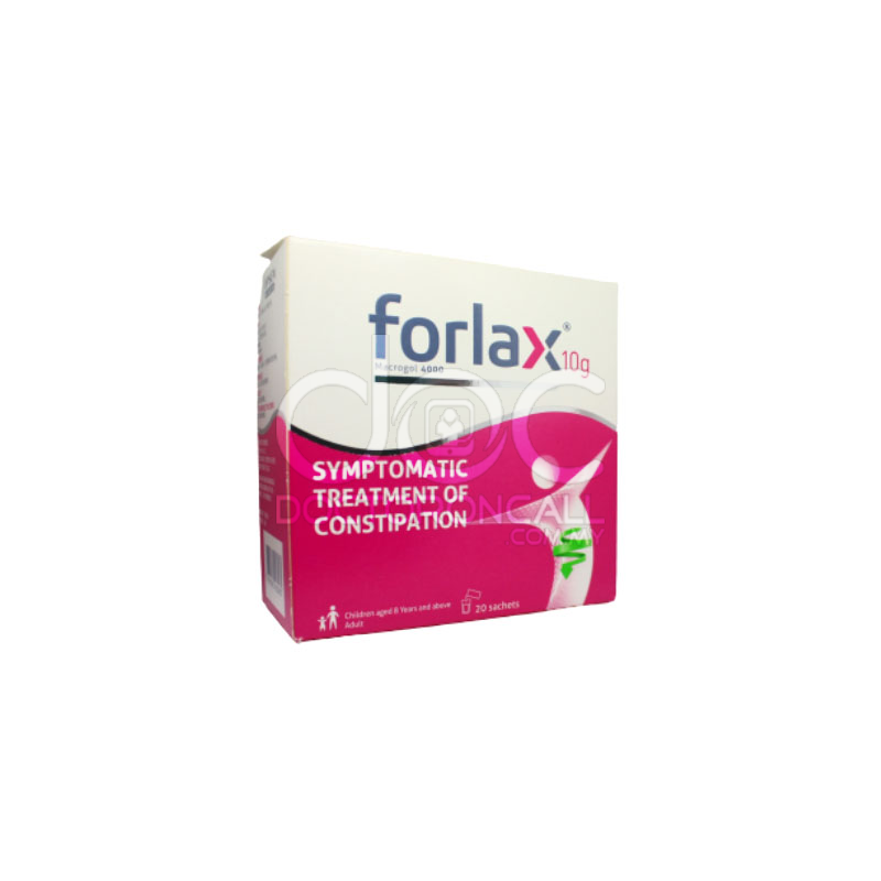 Forlax Macrogol 4000 Powder 20 Sachets (Box) - DoctorOnCall Online Pharmacy