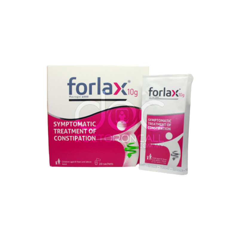 Forlax Macrogol 4000 Powder 20 Sachets (Box) - DoctorOnCall Online Pharmacy