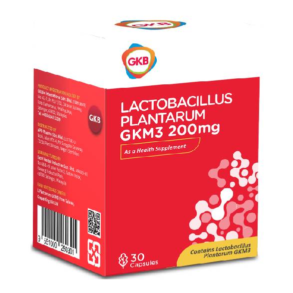 GKB Lactobacillus Plantarum GKM3 200mg Capsule 30s x2 - DoctorOnCall Online Pharmacy