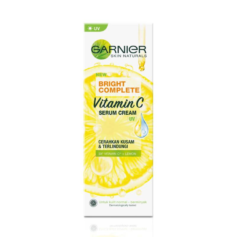 Garnier Bright Complete Oil Control Whitening Cream 40ml - DoctorOnCall Farmasi Online