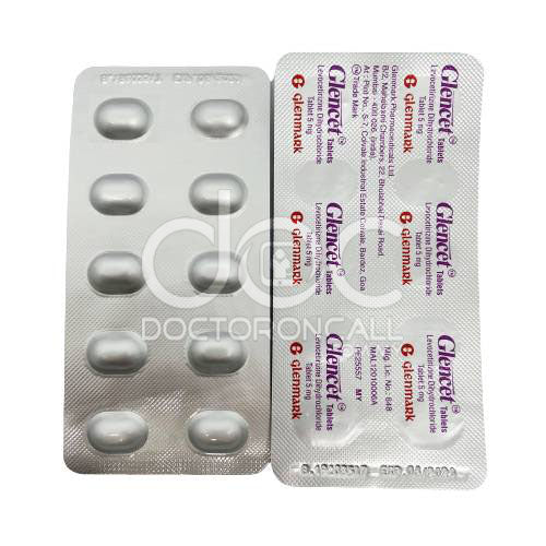 Glencet 5mg Tablet 50s - DoctorOnCall Online Pharmacy