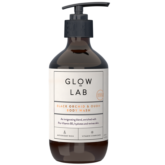 Glow Lab Body Wash Black Orchid and Oudh 400ml - DoctorOnCall Farmasi Online