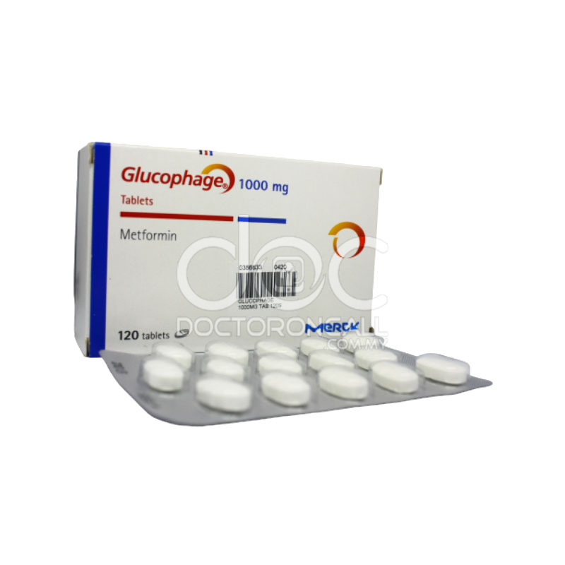 Glucophage 1000mg Tablet 15s (strip) - DoctorOnCall Online Pharmacy