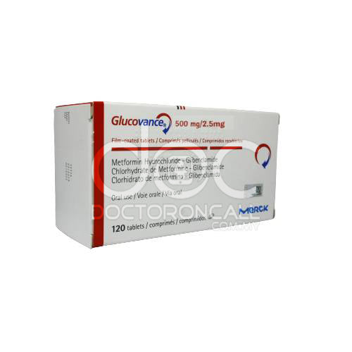 Glucovance 500mg/2.5mg Tablet 120s - DoctorOnCall Online Pharmacy