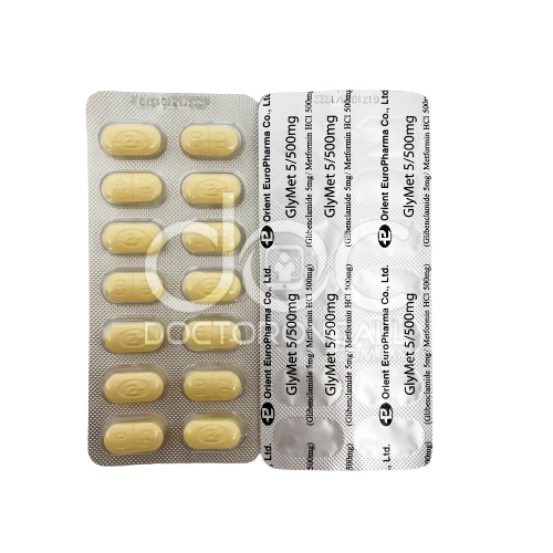 Glymet 5/500mg Tablet 56s - DoctorOnCall Farmasi Online