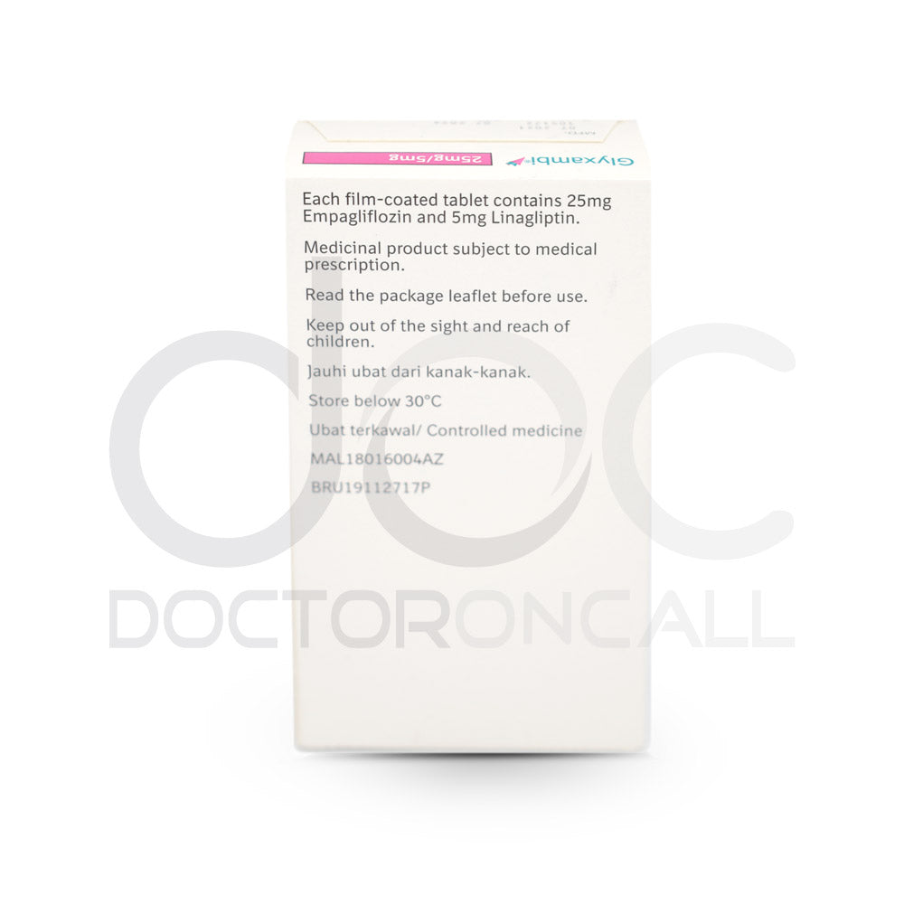 Glyxambi 25/5mg Tablet 30s - DoctorOnCall Farmasi Online