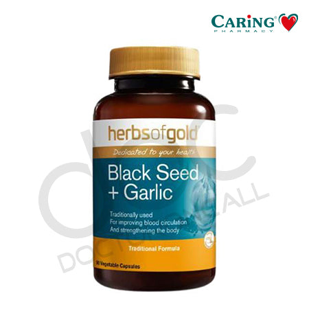 Herbs Of Gold Black Seed Plus Garlic Capsule 90s - DoctorOnCall Farmasi Online
