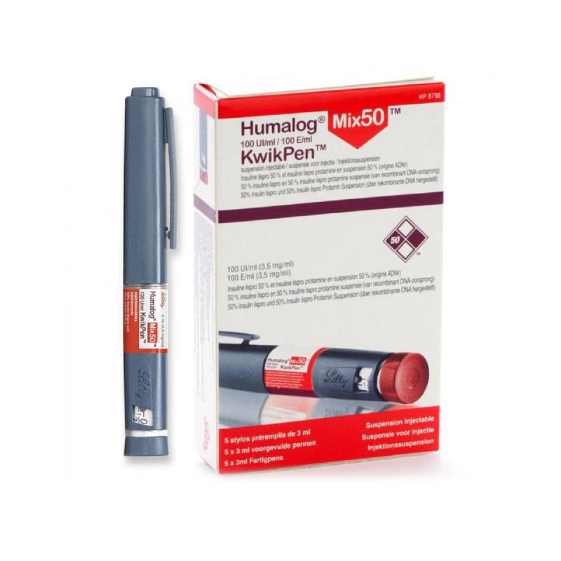 Humalog Mix 50 100IU/ml Kwikpen - 5s x 3ml - DoctorOnCall Online Pharmacy