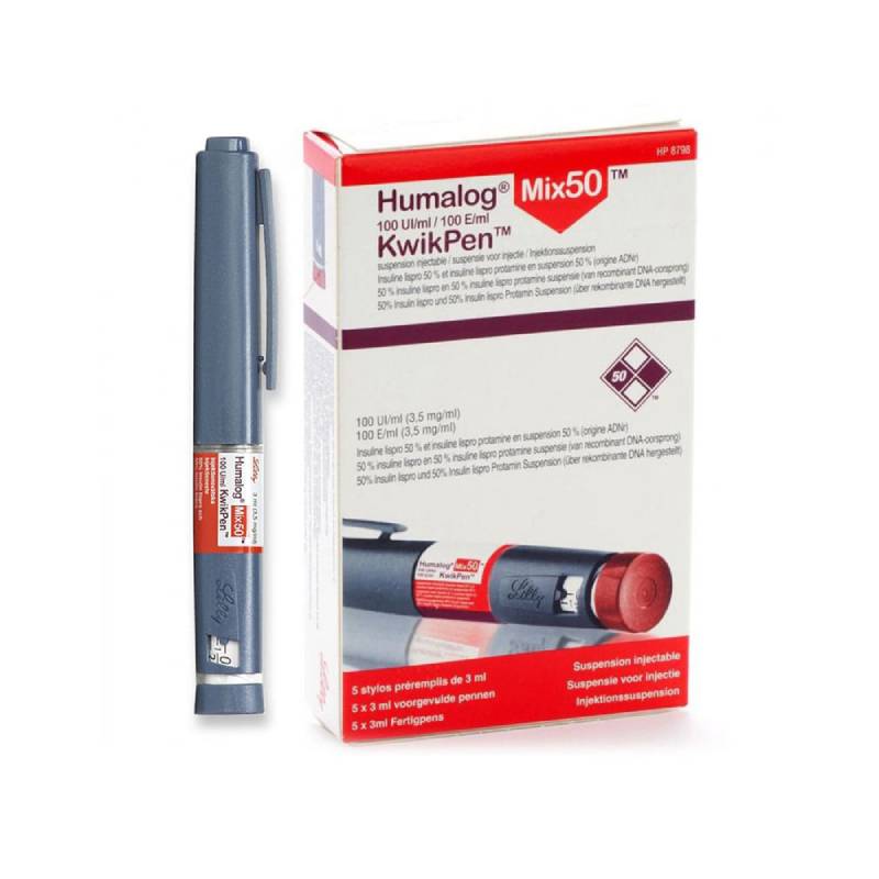 Humalog Mix 50 100IU/ml Kwikpen 5s x 3ml - DoctorOnCall Farmasi Online