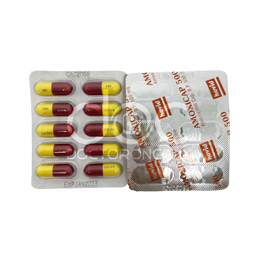 Hovid Amoxicap 500mg Capsule 10s (strip) - DoctorOnCall Online Pharmacy
