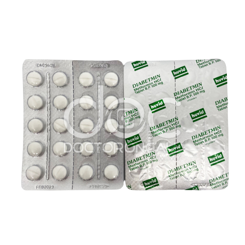 Diabetmin 500mg Tablet 100s - DoctorOnCall Online Pharmacy