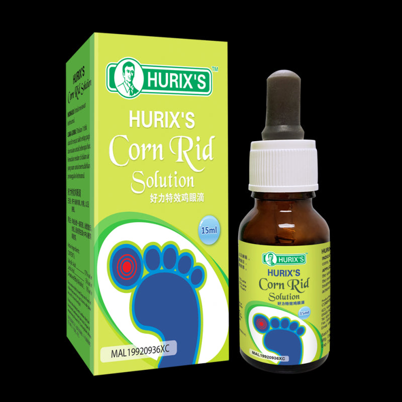 Hurixs Corn Rid Solution - 15ml - DoctorOnCall Farmasi Online