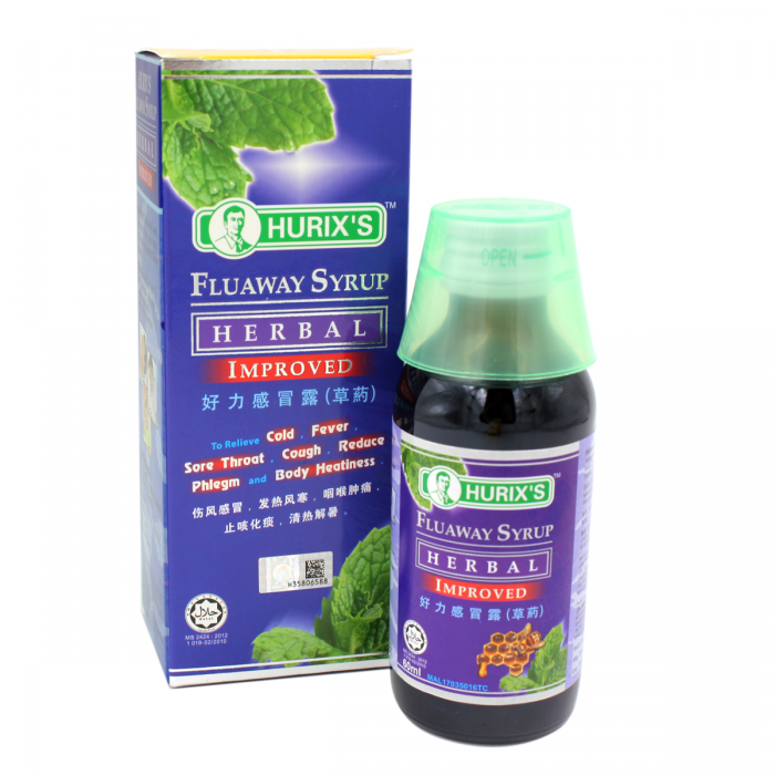 Hurixs Fluaway Herbal Syrup 60ml - DoctorOnCall Farmasi Online
