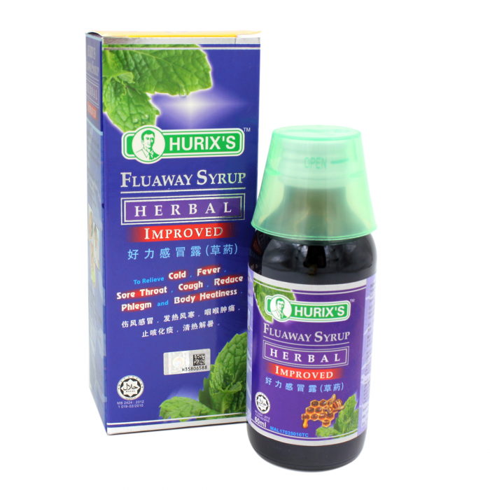 Hurixs Fluaway Herbal Syrup 60ml - DoctorOnCall Online Pharmacy