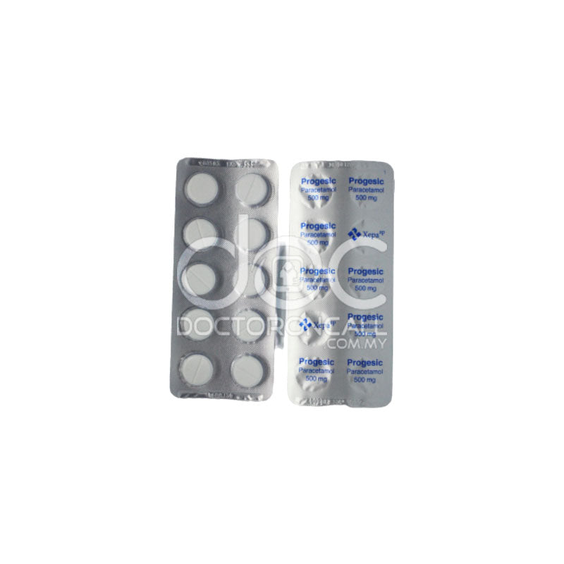 Progesic 500mg Tablet 10s (strip) - DoctorOnCall Online Pharmacy