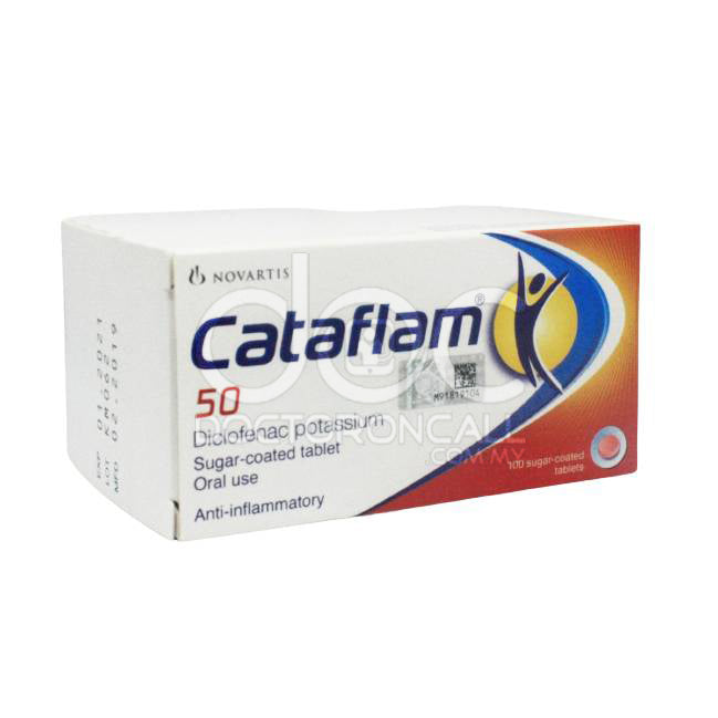Cataflam 50mg Tablet 10s (strip) - DoctorOnCall Online Pharmacy
