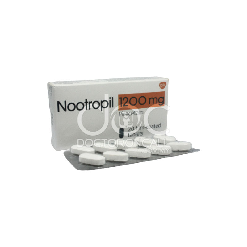 Nootropil 1200mg Tablet 10s (strip) - DoctorOnCall Online Pharmacy