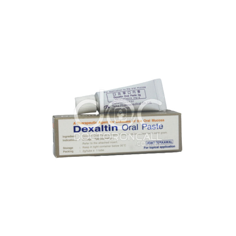 Dexaltin 1mg/g Oral Paste 2g - DoctorOnCall Farmasi Online