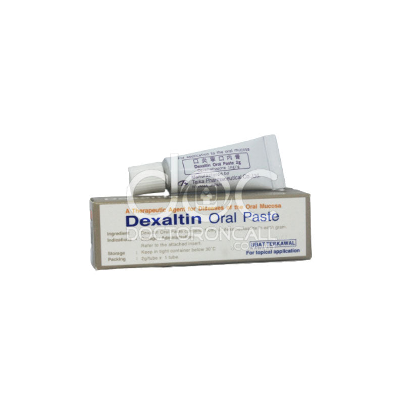 Dexaltin 1mg/g Oral Paste 2g - DoctorOnCall Online Pharmacy