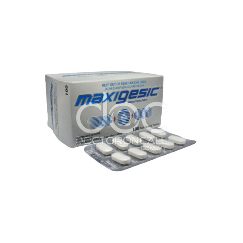 Maxigesic 500mg/150mg Tablet 10s (strip) - DoctorOnCall Online Pharmacy