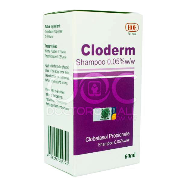 HOE Cloderm Shampoo 60ml - DoctorOnCall Online Pharmacy
