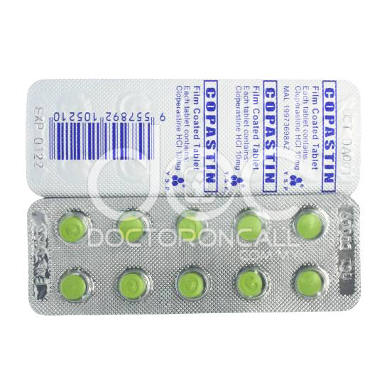 YSP Copastin 10mg Tablet 10s (strip) - DoctorOnCall Farmasi Online