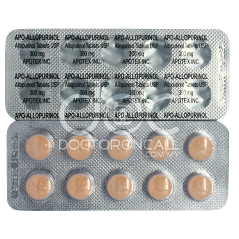 Apo-Allopurinol 300mg Tablet 10s (strip) - DoctorOnCall Farmasi Online