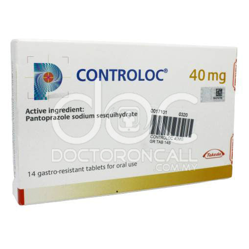 Controloc 40mg Tablet 14s - DoctorOnCall Online Pharmacy