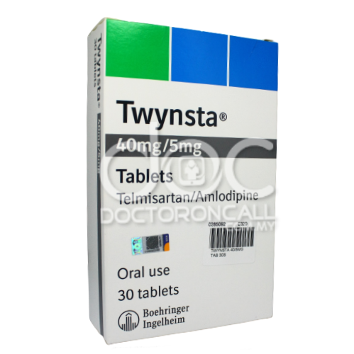 Twynsta 40/5mg Tablet 30s - DoctorOnCall Online Pharmacy