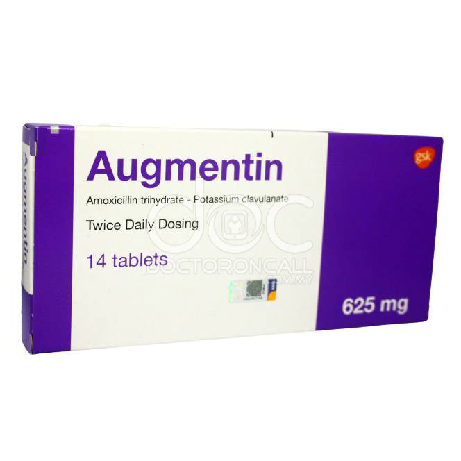 Augmentin 625mg Tablet-Bisul dalam telinga berulang