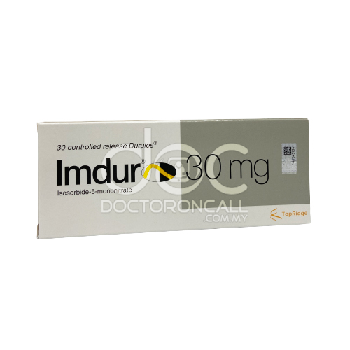 Imdur 30mg Tablet 15s (strip) - DoctorOnCall Farmasi Online
