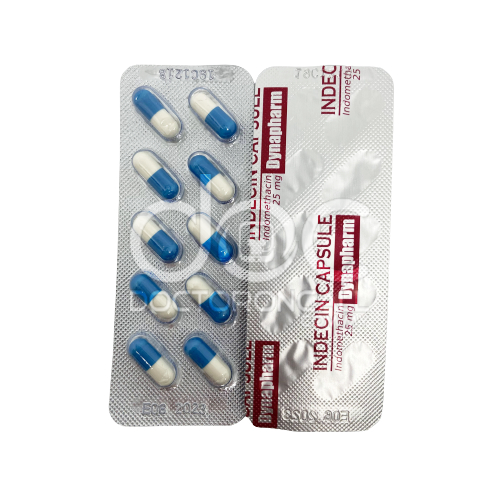 Indecin 25mg Capsule 10s (strip) - DoctorOnCall Farmasi Online