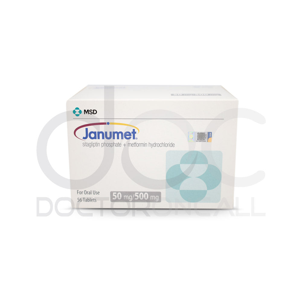 Janumet 50/500mg Tablet 7s (strip) - DoctorOnCall Online Pharmacy