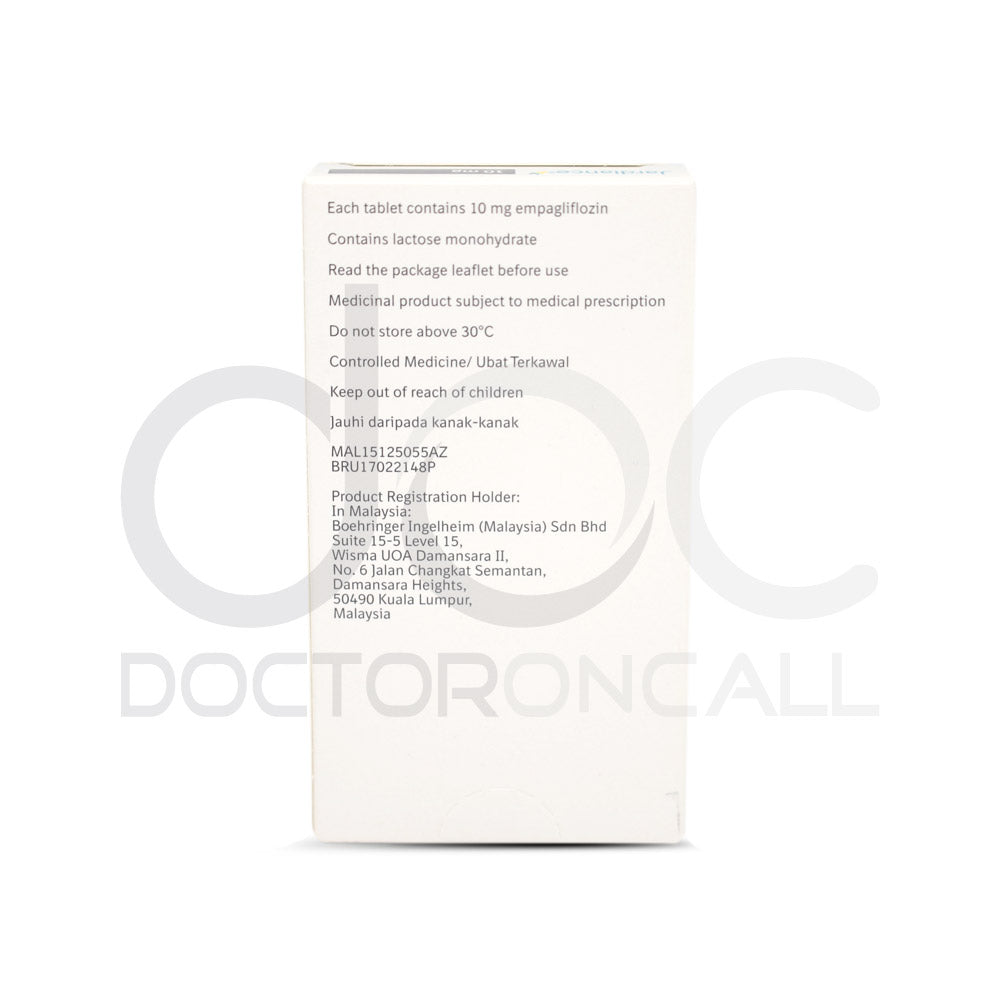 Jardiance 10mg Tablet 30s - DoctorOnCall Farmasi Online