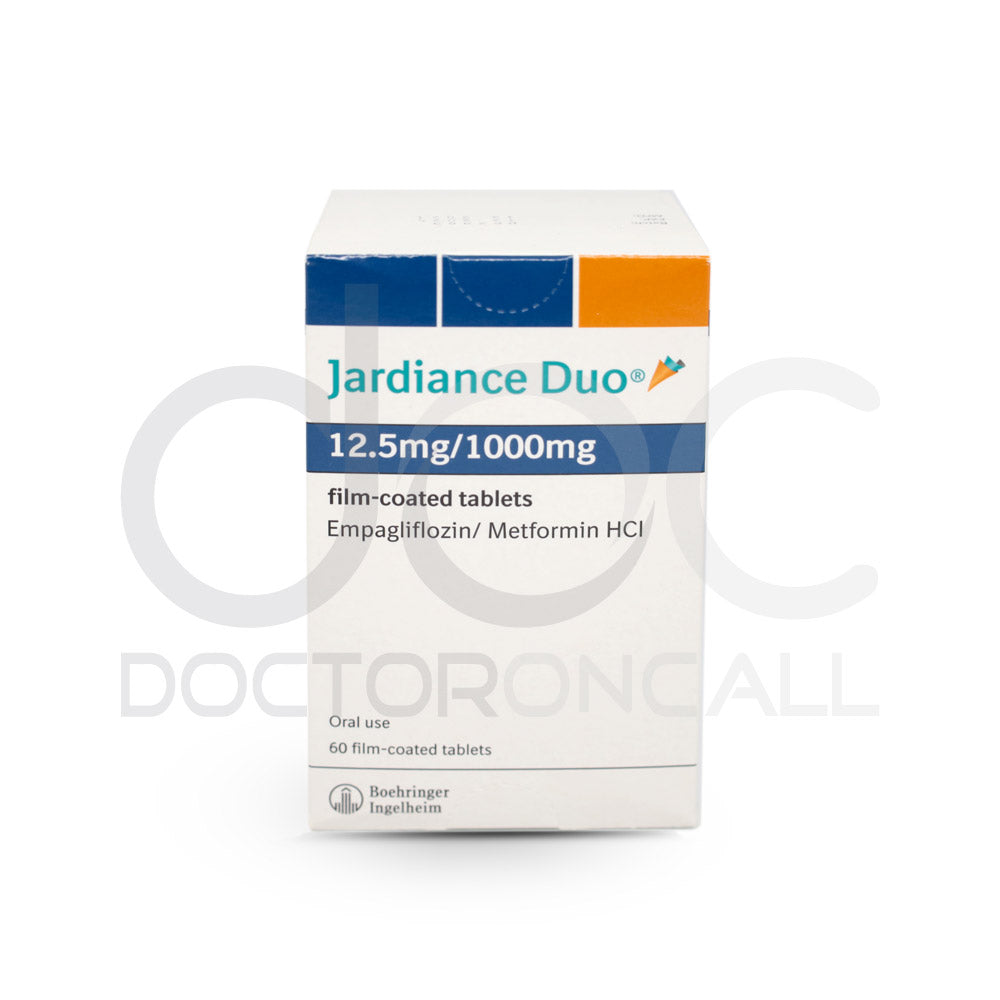 Jardiance Duo 12.5mg/1000mgTablet 10s (strip) - DoctorOnCall Farmasi Online