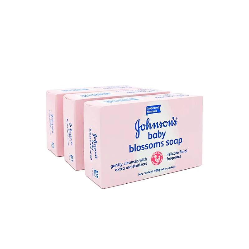 Johnson's Baby Soap Blossom 100g x3 - DoctorOnCall Online Pharmacy