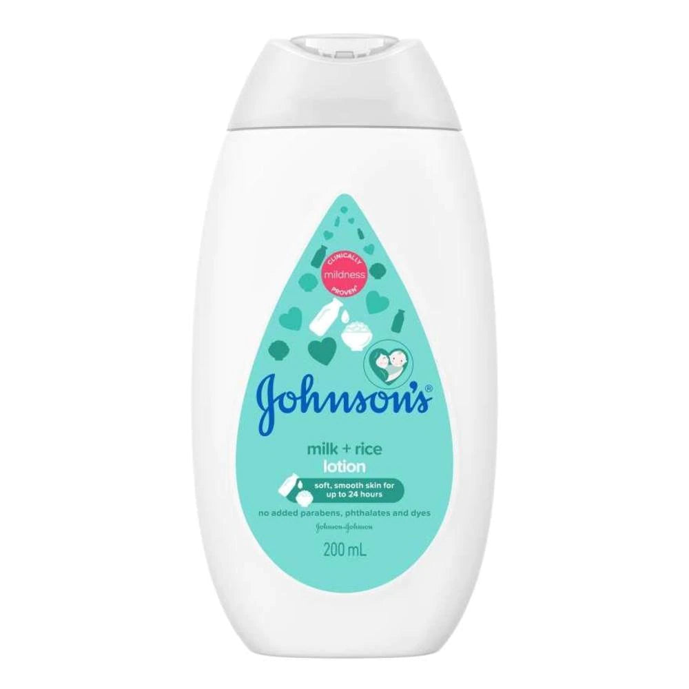 Johnson's Baby Lotion Milk + Rice 200ml - DoctorOnCall Online Pharmacy