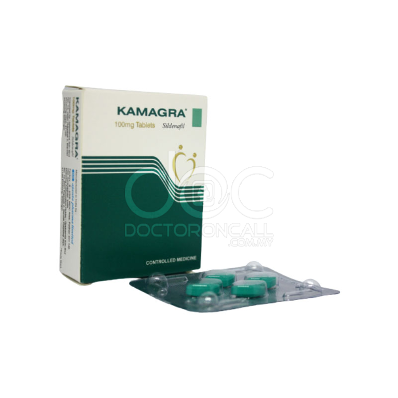 Kamagra 100mg Tablet 4s (strip) - DoctorOnCall Farmasi Online