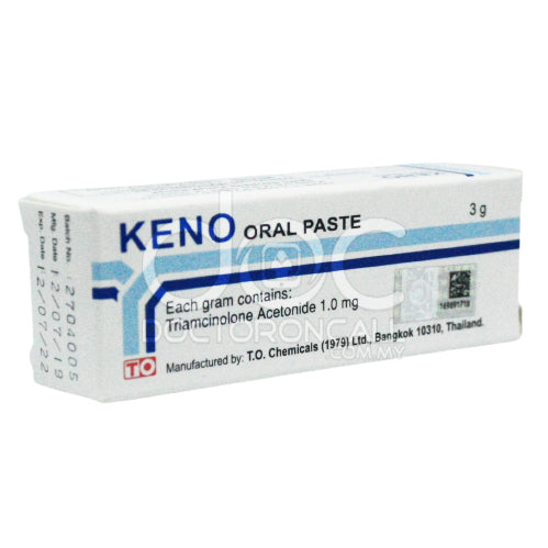 Keno Oral Paste 3g - DoctorOnCall Online Pharmacy