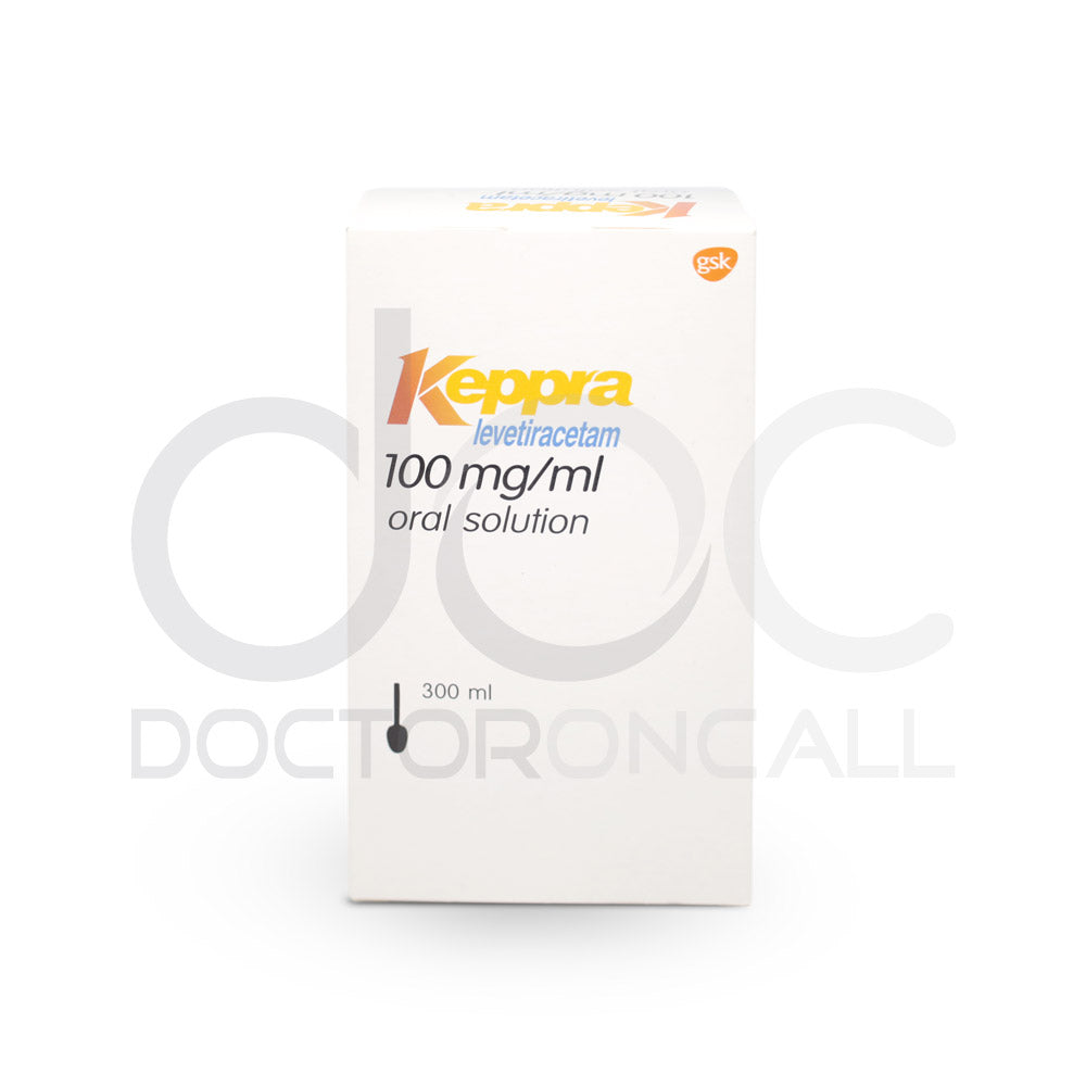 Keppra 100mg/ml Solution 300ml - DoctorOnCall Online Pharmacy